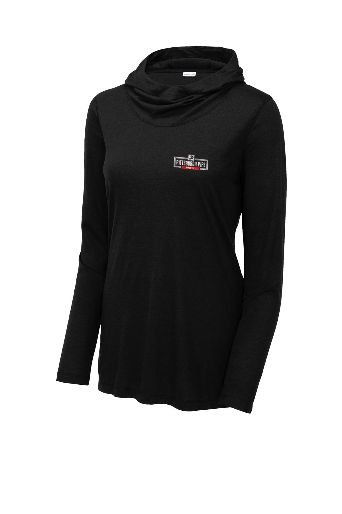 Sport-Tek Women's PosiCharge Tri-Blend Wicking Long Sleeve Hoodie - Pittsburgh Pipe - Image 4