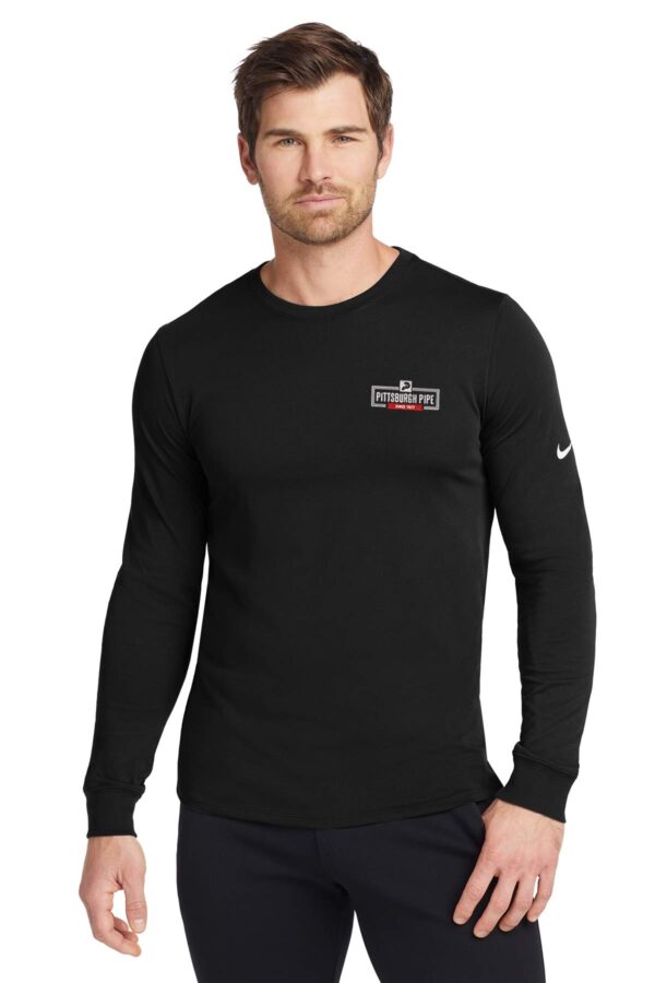 Nike Dri-FIT Cotton/Poly Long Sleeve Tee - Pittsburgh Pipe