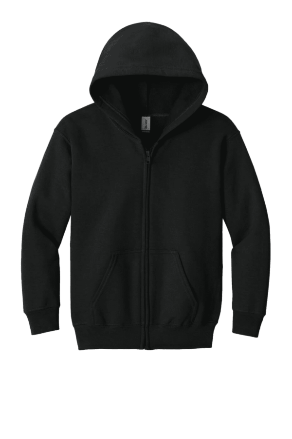 Gildan Youth Heavy Blend Full-Zip Hooded Sweatshirt. 18600B