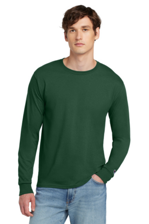 Champion   Heritage 5.2-Oz. Jersey Long Sleeve Tee CC8C