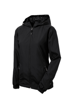 Sport-Tek Women's Colorblock Hooded Raglan Jacket. LST76