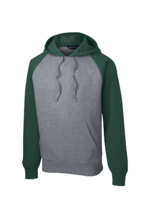 Sport-Tek Raglan Colorblock Pullover Hooded Sweatshirt. ST267