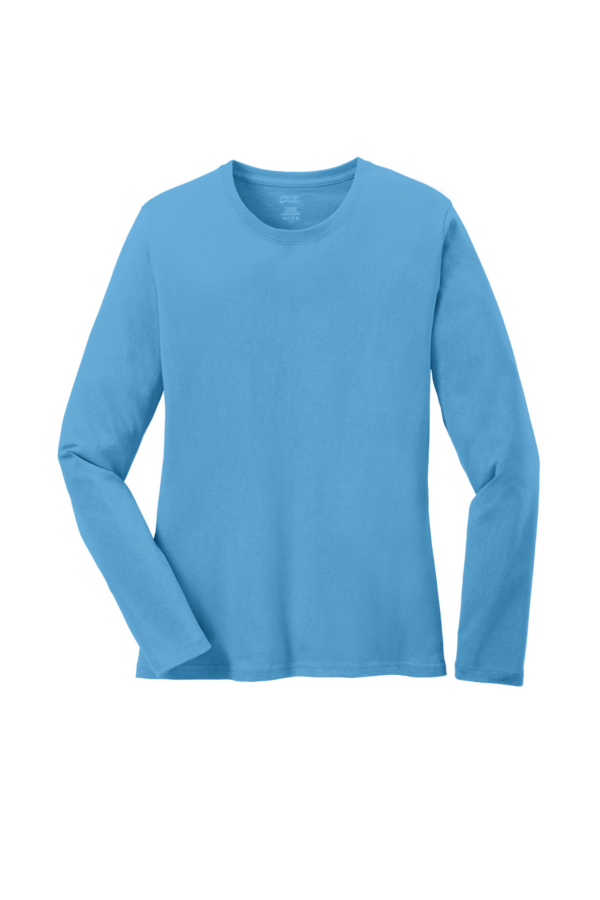 Port & Company Women's Long Sleeve Core Cotton Tee. LPC54LS