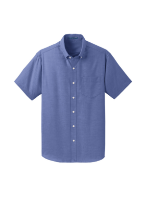 Port Authority Short Sleeve SuperPro Oxford Shirt. S659