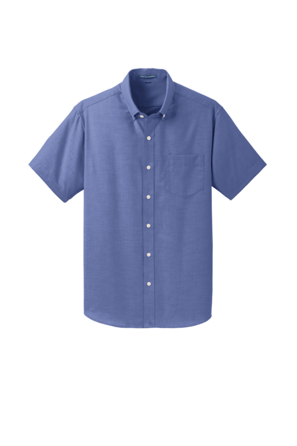Port Authority Short Sleeve SuperPro Oxford Shirt. S659