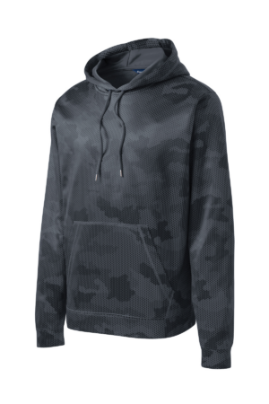 Sport-Tek Sport-Wick CamoHex Fleece Hooded Pullover. ST240