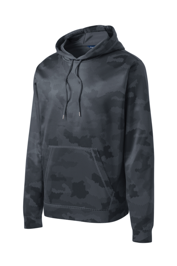 Sport-Tek Sport-Wick CamoHex Fleece Hooded Pullover. ST240