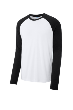 Sport-Tek  PosiCharge  Long Sleeve Tri-Blend Wicking Raglan Tee ST400LS