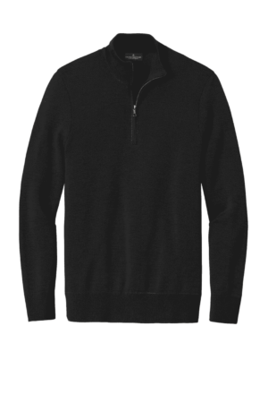 Brooks Brothers Washable Merino Birdseye 1/4-Zip Sweater BB18412