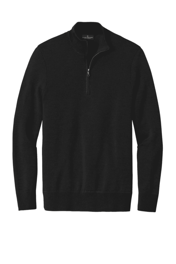 Brooks Brothers Washable Merino Birdseye 1/4-Zip Sweater BB18412