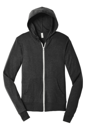 BELLA+CANVAS  Unisex Triblend Full-Zip Lightweight Hoodie. BC3939