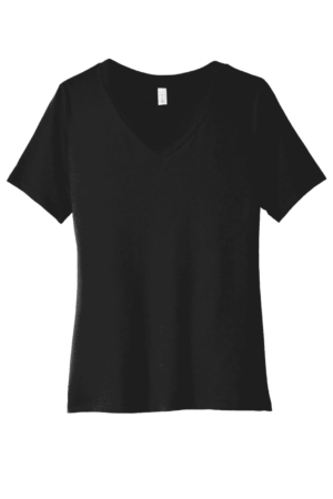 BELLA+CANVAS  Women's Relaxed Jersey Short Sleeve V-Neck Tee. BC6405