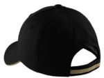 Port Authority Sandwich Bill Cap with Striped Closure.  C830 - Image 3