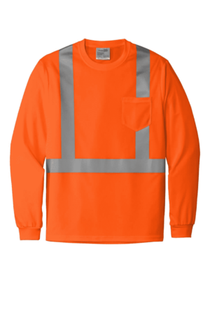 CornerStone  ANSI 107 Class 2 Mesh Long Sleeve Tee. CS201