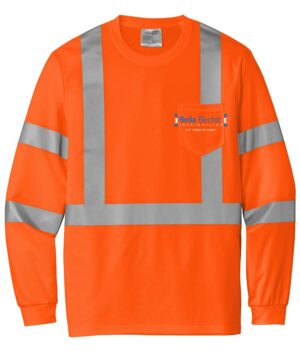 CornerStone  ANSI 107 Class 3 Mesh Long Sleeve Tee - CS203 - BRDA
