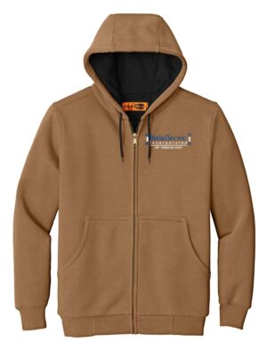 CornerStone - Heavyweight Full-Zip Hooded Sweatshirt with Thermal Lining - CS620 - BRDA