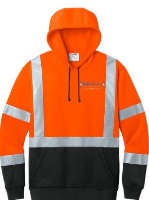 CornerStone ANSI 107 Class 3 Heavy-Duty Fleece Pullover Hoodie - CSF301 - BRDA