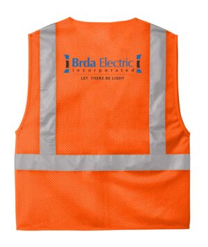 CornerStone ANSI 107 Class 2 Mesh Zippered Vest - CSV102 - BRDA
