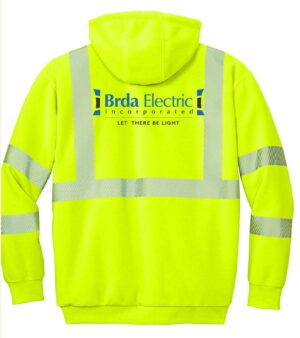 Carhartt ANSI 107 Class 3 Lined Full-Zip Sweatshirt - CT104988 - BRDA
