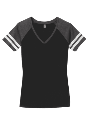District  Women's Game V-Neck Tee. DM476