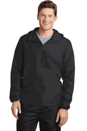 Sport-Tek Zipped Pocket Anorak. JST65