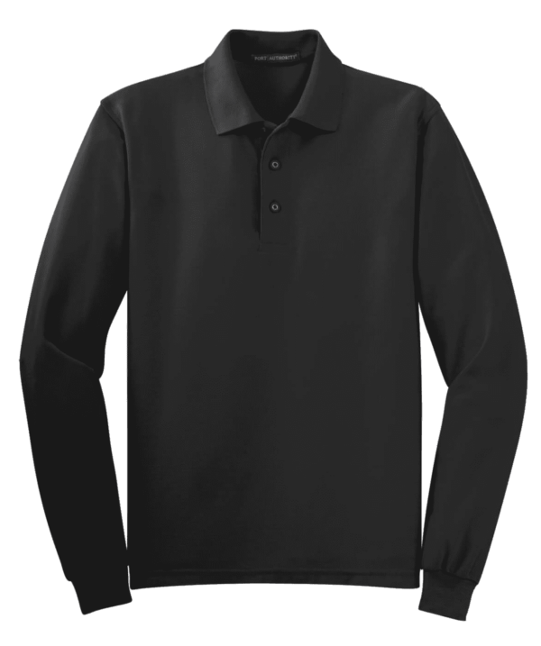 Port Authority Silk Touch Long Sleeve Polo.  K500LS