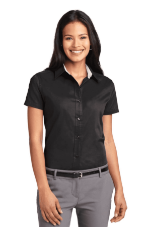 Port Authority Women's Short Sleeve Easy Care  Shirt.  L508