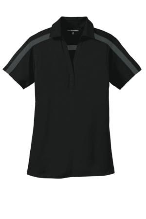 Port Authority Women's Silk Touch Performance Colorblock Stripe Polo. L547