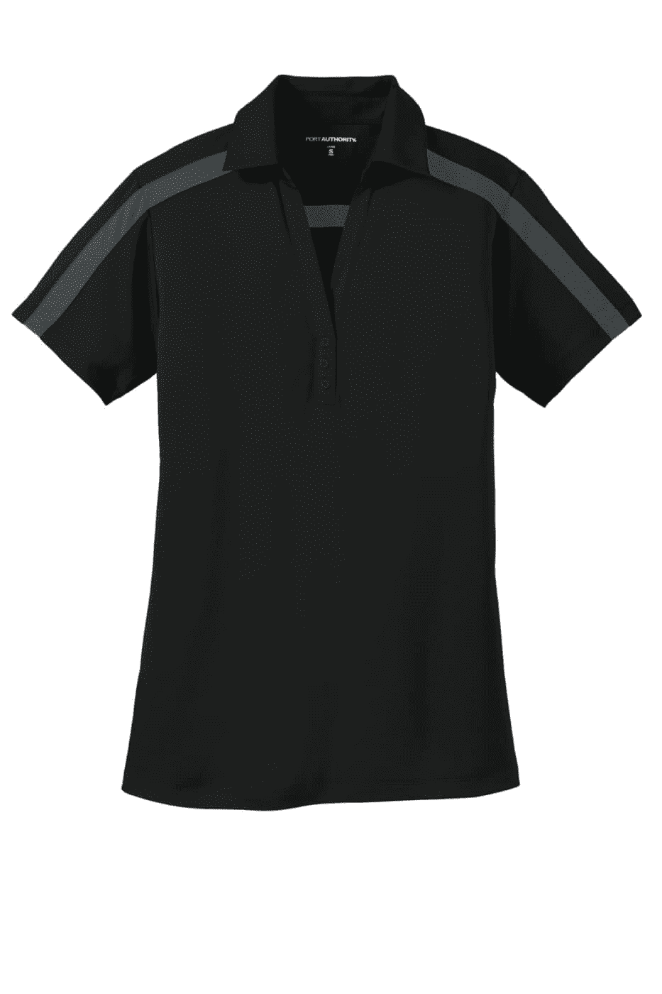 Port Authority Women's Silk Touch Performance Colorblock Stripe Polo. L547 - Image 3