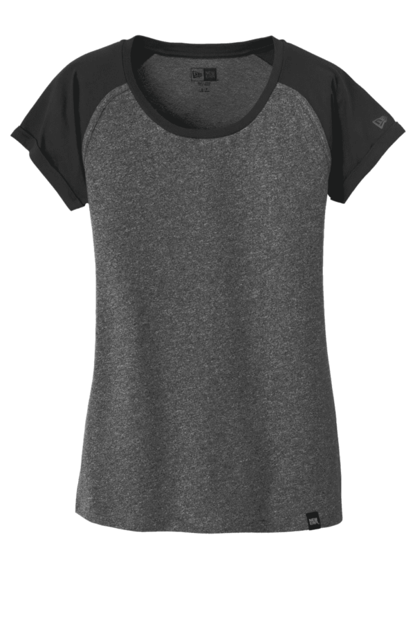 New Era  Women's Heritage Blend Varsity Tee. LNEA107