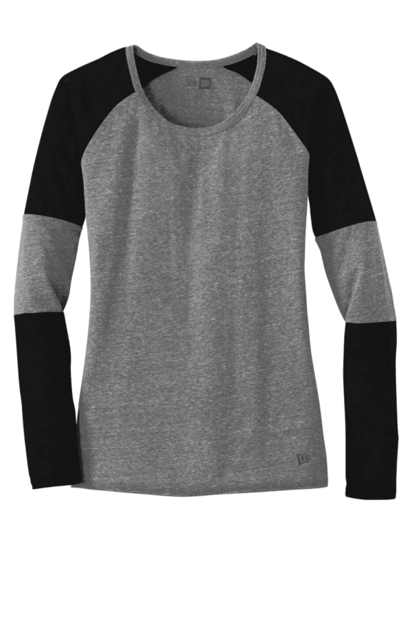 New Era  Ladies Tri-Blend Performance Baseball Tee. LNEA132