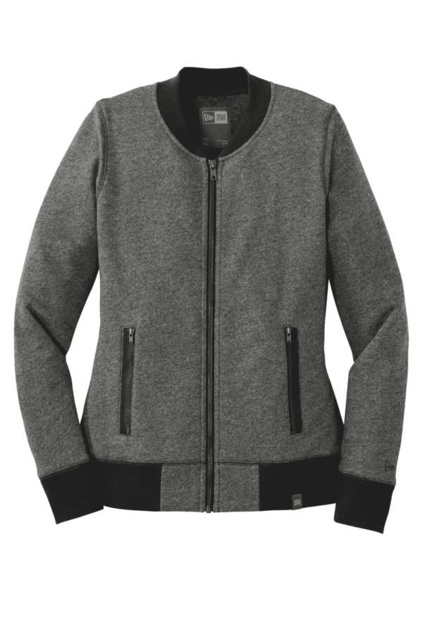 New Era Women's French Terry Baseball Full-Zip. LNEA503