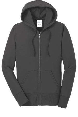 Port & Company Women's Core Fleece Full-Zip Hooded Sweatshirt. LPC78ZH