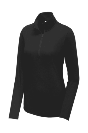 Sport-Tek  Women's PosiCharge  Tri-Blend Wicking 1/4-Zip Pullover. LST407