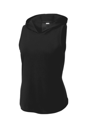 Sport-Tek  Women's PosiCharge  Tri-Blend Wicking Draft Hoodie Tank. LST410