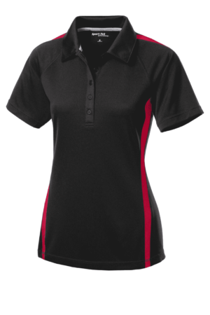 Sport-Tek Women's PosiCharge Micro-Mesh Colorblock Polo. LST685