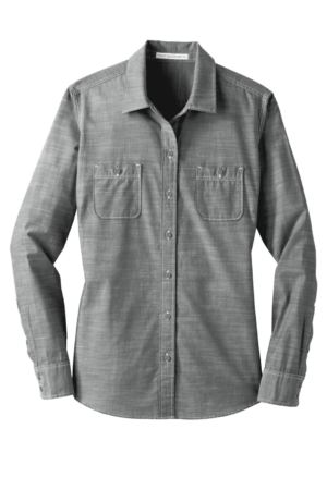 Port Authority Women's Slub Chambray Shirt. LW380
