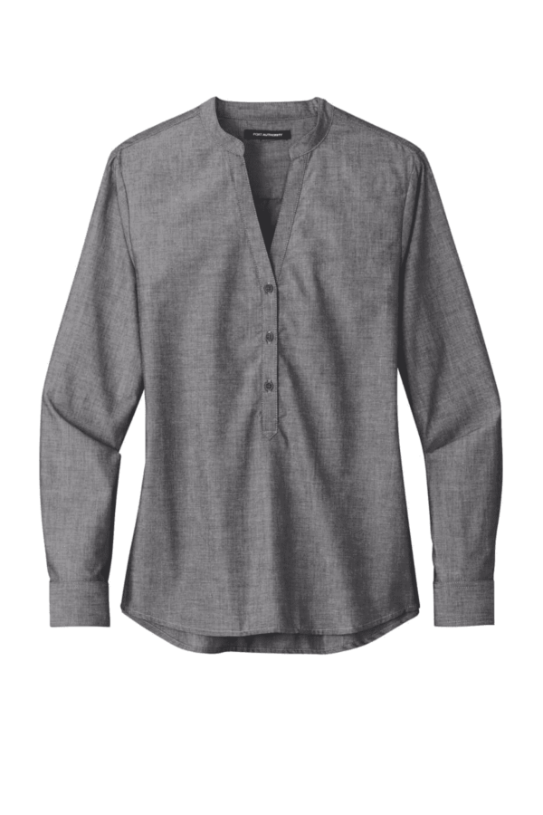 Port Authority Women's Long Sleeve Chambray Easy Care Shirt LW382