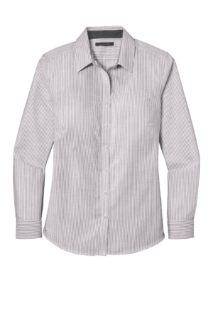 Port Authority  Women's SuperPro  Oxford Stripe Shirt. LW657