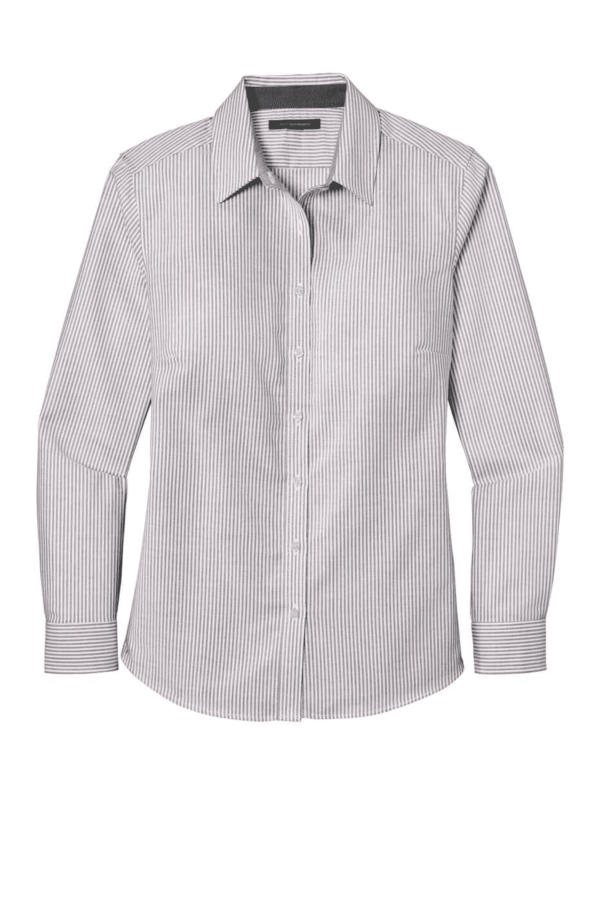 Port Authority  Women's SuperPro  Oxford Stripe Shirt. LW657