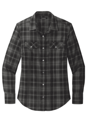 Port Authority Women's Long Sleeve Ombre Plaid Shirt LW672