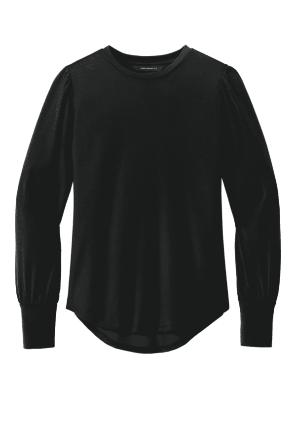 Mercer+Mettle Women's Stretch Jersey Long Sleeve Blouson Top MM1019