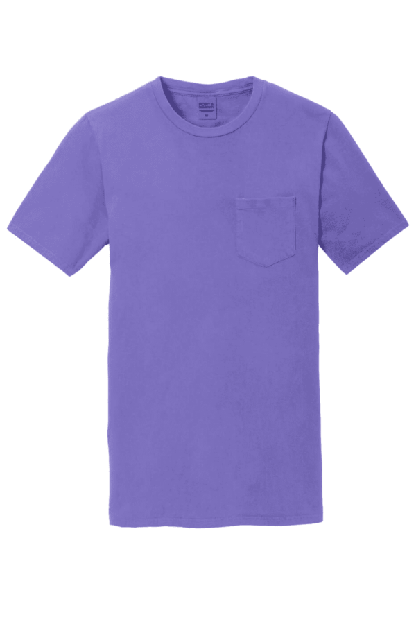 Port & Company Beach Wash Garment-Dyed Pocket Tee.  PC099P