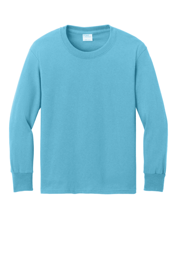 Port & Company Youth Long Sleeve Core Cotton Tee. PC54YLS