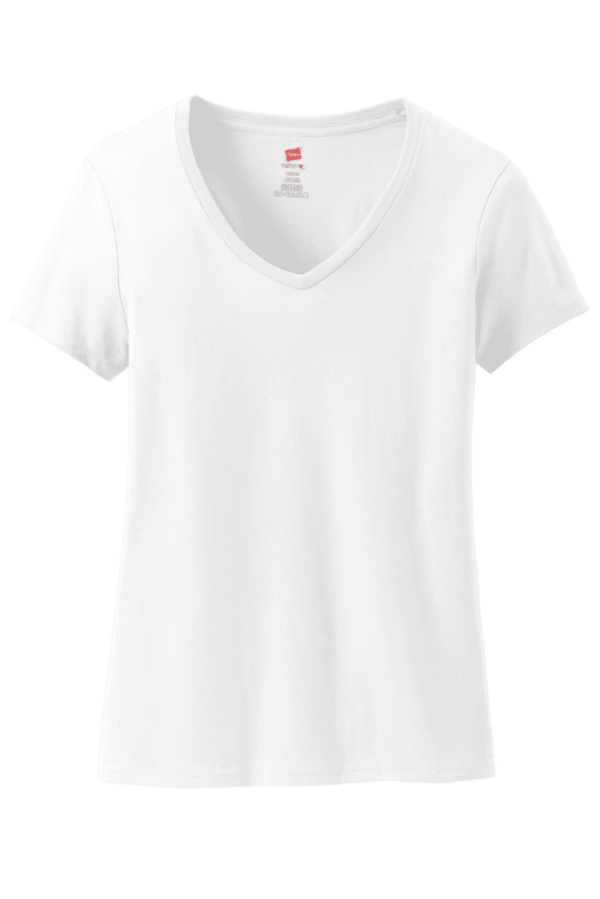 Hanes Women's Perfect-T Cotton V-Neck T-Shirt. S04V