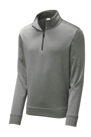 Sport-Tek  PosiCharge  Sport-Wick  Heather Fleece 1/4-Zip Pullover. ST263