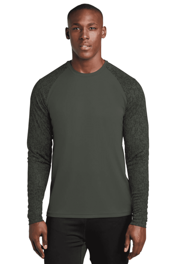 Sport-Tek  Long Sleeve Digi Camo Tee. ST460LS