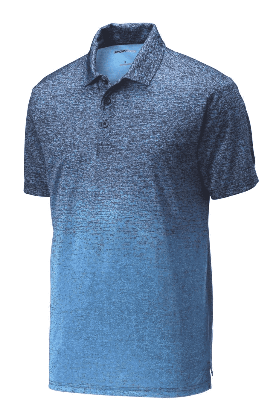 Sport-Tek Ombre Heather Polo. ST671 - Image 3