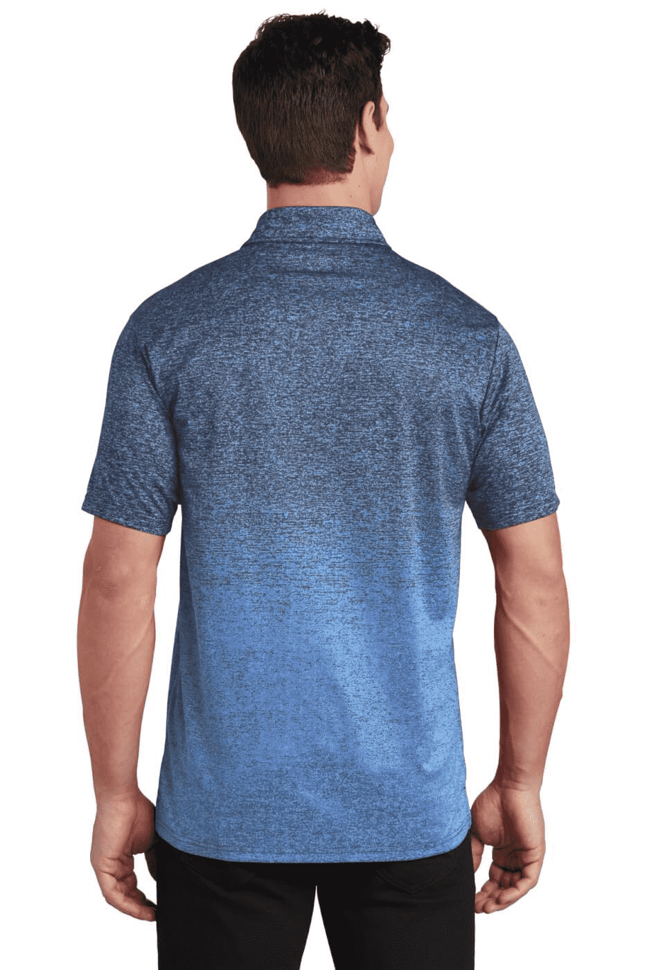 Sport-Tek Ombre Heather Polo. ST671 - Image 2