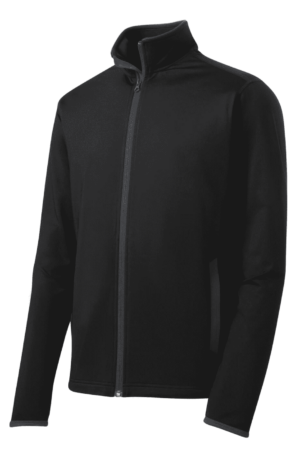 Sport-Tek Sport-Wick Stretch Contrast Full-Zip Jacket.  ST853